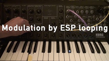 How my MS-20 works: Modulation by ESP looping #korgms20