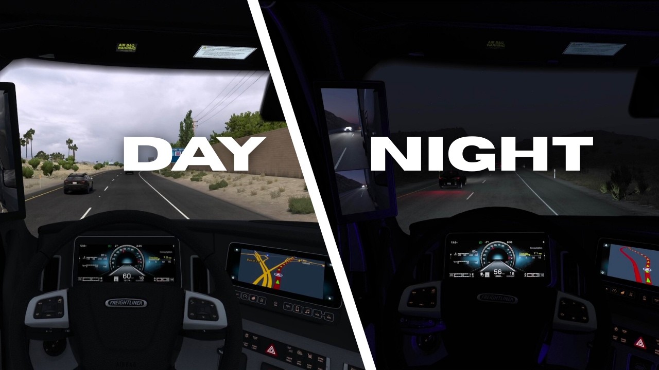 POV FULL DRIVE From California To Arizona | American Truck Simulator