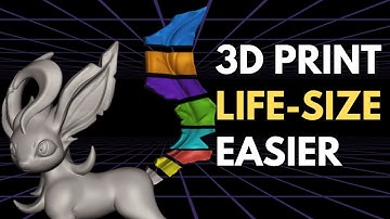 How To Slice Large 3D Model To MULTIPLE Pieces for Small 3D Printers using MeshMixer