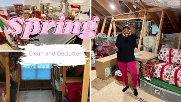 *NEW* SPRING CLEAN WITH ME! | ATTIC CLEAN DECLUTTER AND ORGANIZE!🌿🌸