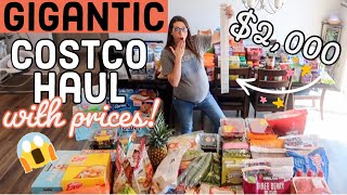 *ENORMOUS* $2,031  COSTCO HAUL (with prices) !!!