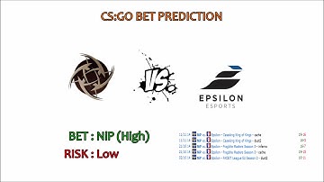 NiP vs. Epsilon CS:GO BET PREDICTION 14th of January 2015