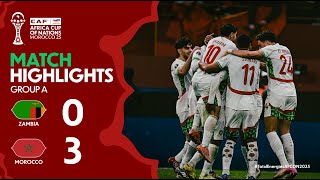 Highlights Zambia Morocco - Group A ملخص زامبيا والمغرب