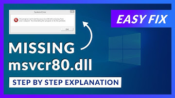 msvcr80.dll Missing Error | How to Fix | 2 Fixes | 2021