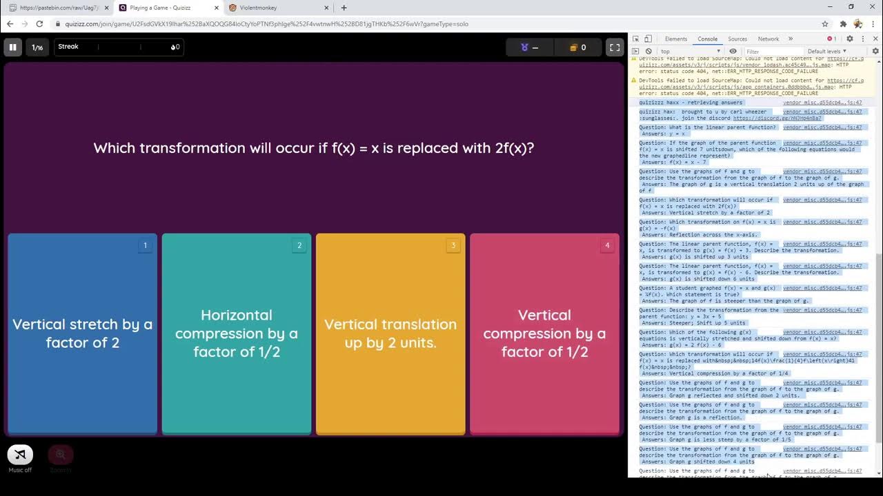 new quizizz cheat(unpatched) and still working! YouTube