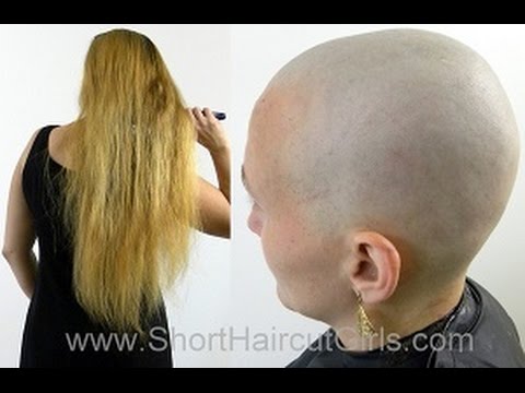 Waist Length To Headshave Bald Www Shorthaircutgirls Com Long To