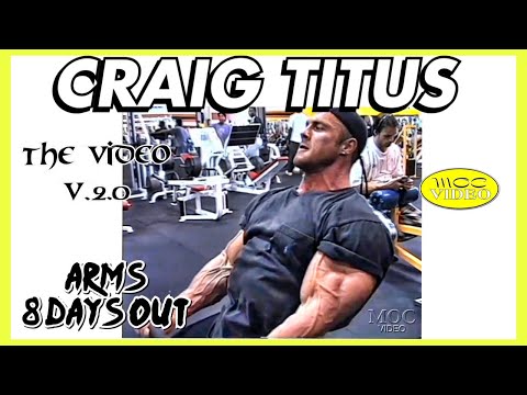 Craig Titus Arm Workout 7 Days Out From The 1996 NPC USA’s