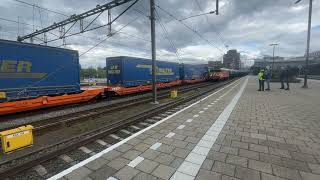 RailPool TRAXX BR186 + Goedertrein Vertrek Uit Amersfoort Centraal Tyfoon! 28 April 2024