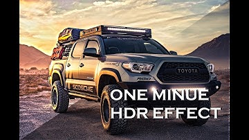 1-Minute Photoshop - Juicy HDR Effect