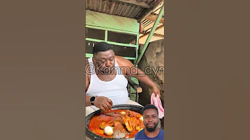 BIG DADDY EATING BIG MEALS Kamma Dyn Ghanafufu Ghana 
