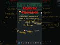 Tought about algebraic expression.