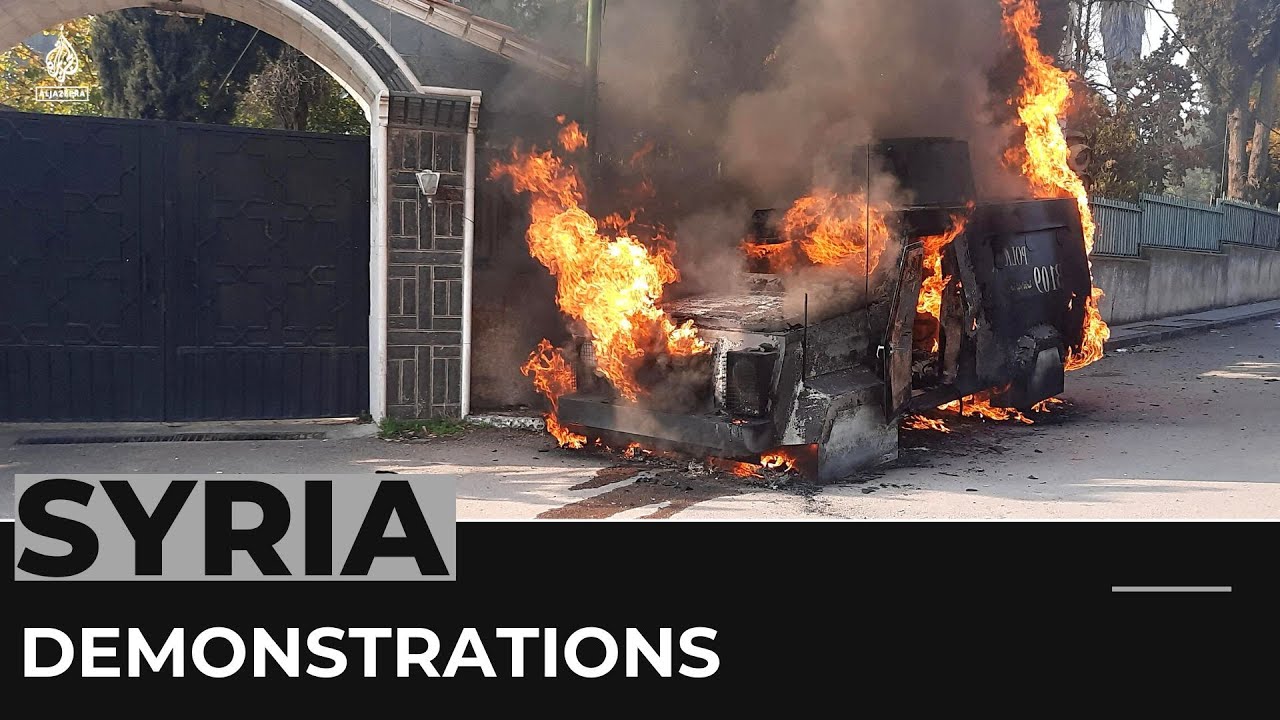 احتجاج نادر مناهض للحكومة يتحول إلى مأساة في جنوب سوريا