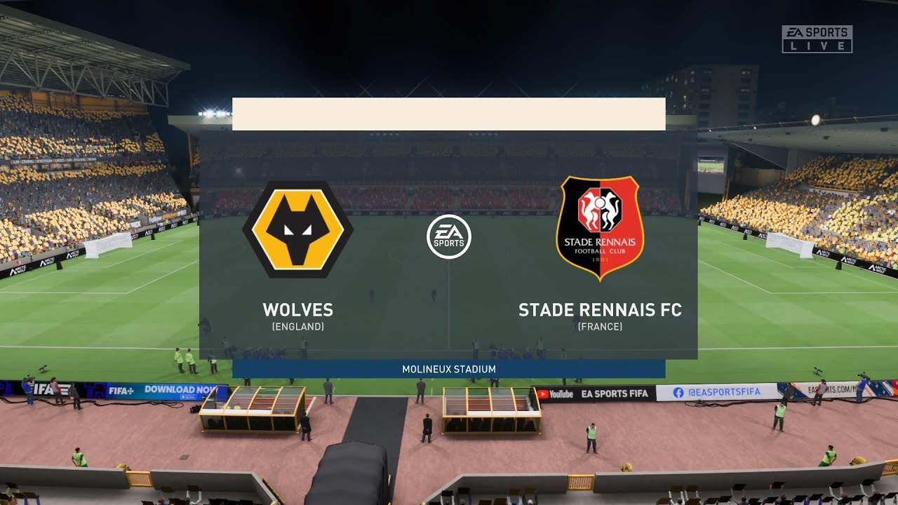 Wolves vs Rennes (05/08/2023) Club Friendlies FIFA 23 - YouTube
