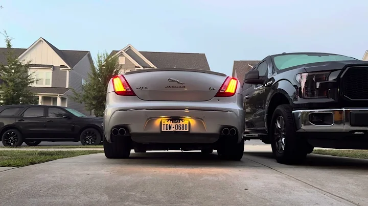 2015 Jaguar XJR rear muffler delete cold start. #Jaguar #XJR #X351 #Supercharged