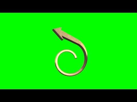 gold arrow 3 in green screen