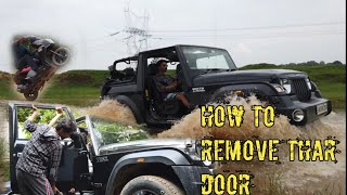 How to remove new Mahindra Thar Door /first time in JHARKHAND #thar #mahindra