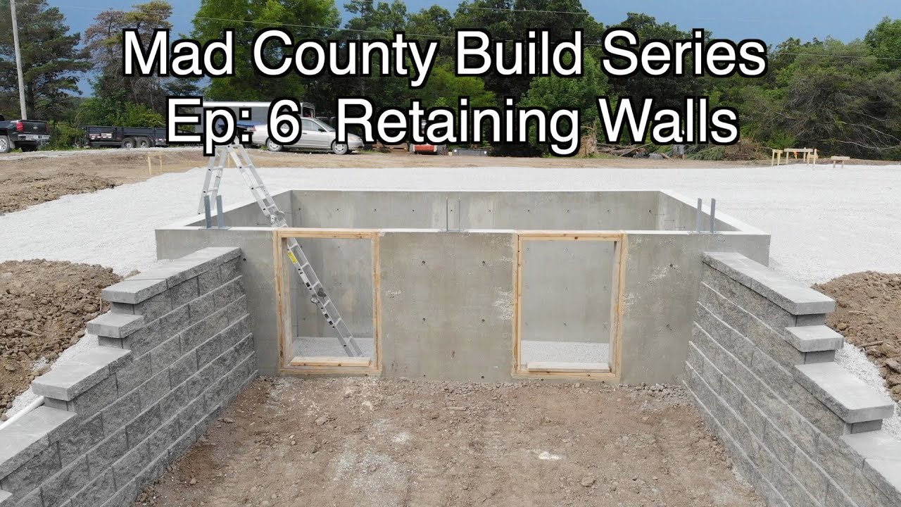 How to Build a Retaining Wall | Mad County Barndominum Ep 7 - YouTube