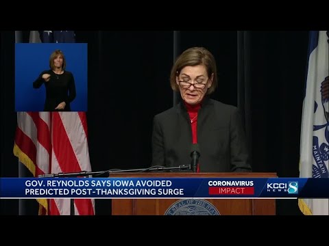 Gov. Reynolds credits Iowans for avoiding post-Thanksgiving COVID-19 spike