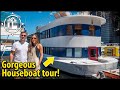 Couple buys gorgeous floating home  waterfront life next to million dollar homes