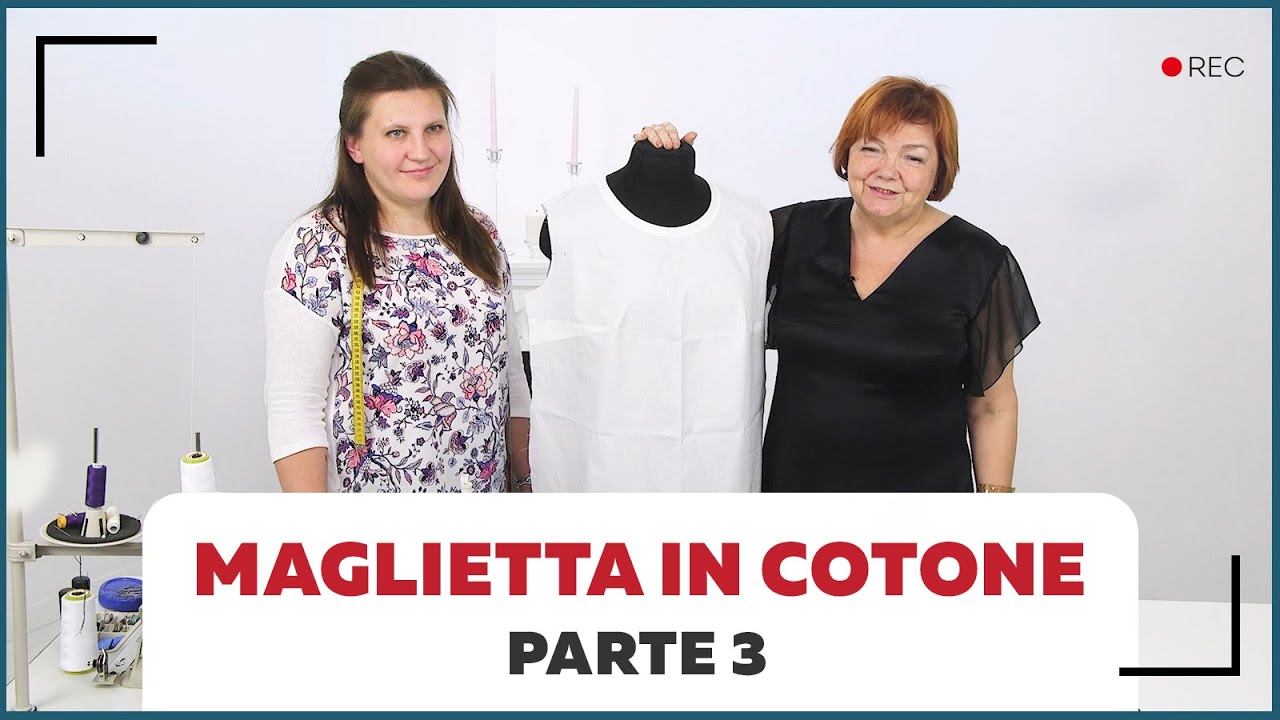 T shirt in cotone. Come rifinire il girocollo? Parte 3