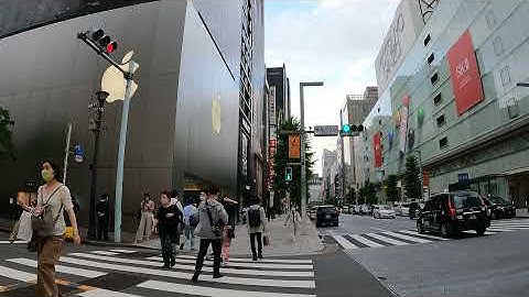 【4K】Tokyo Walk - Exploring Ginza ASMR