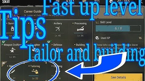 Tips tailoring and building fast up level : DURANGO : WILD LANDS