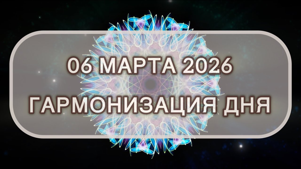 Гармонизация дня 06 марта 2026. Трансформационная МЕДИТАЦИЯ. Позитивные вибрации.