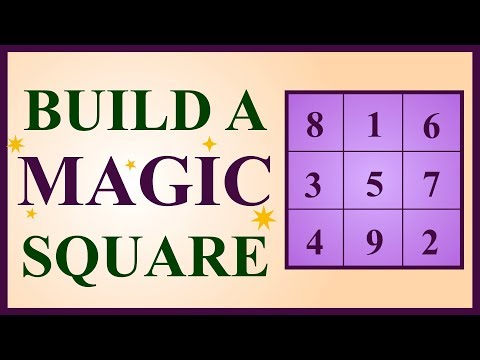 Video: How To Make A Magic Square