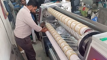#SLITTING 1315 mm bopp tape slitting rewinding machine from #https://shreejicontrols.com 09033286966