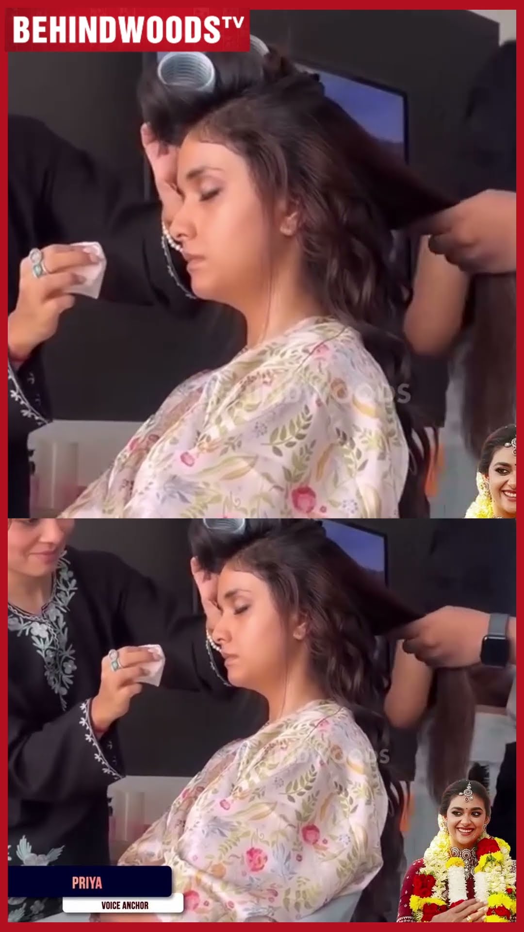 'Keerthy தூங்குறாங்க...Sssshhh Disturb பண்ணாம Makeup போடுங்க' ? Wedding Makeup Video