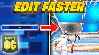 How To Edit FASTER on Controller In *Fortnite OG* (Get Better Mechanics)