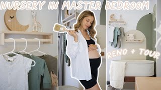 NURSERY IN MASTER BEDROOM I SHARED NURSERY RENO + TOUR I Baby boy 2021