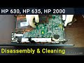 How to disassemble and clean laptop HP 630, HP 635, Hp 2000