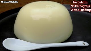 No Gelatin No China grass Pudding Recipe || White Pudding #Shorts #Shortvideo