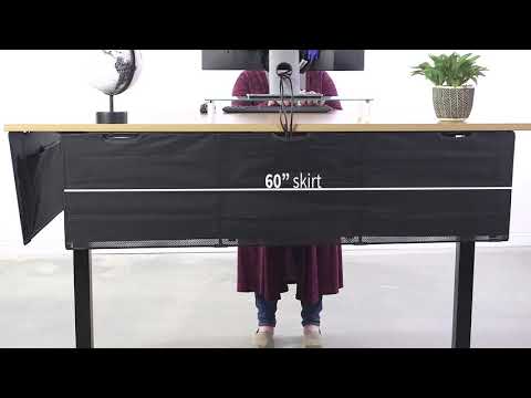 DESK-SKIRT-60 Under-desk Privacy Panel by VIVO