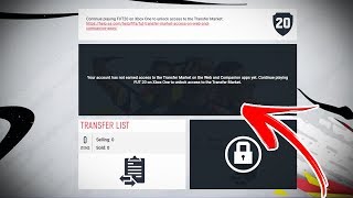 FIFA 20 WEB APP NO TRANSFER MARKET ACCESS *FIX* screenshot 2