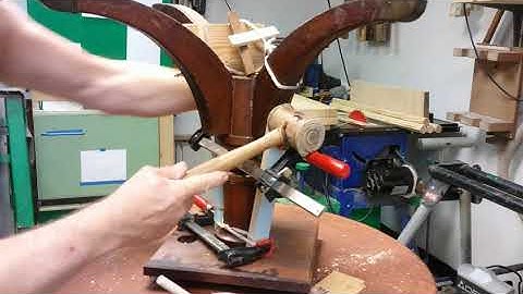 Duncan Phyfe Drum Table repair in the Secret Underground Laboratory Recovery & Salvage