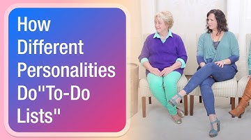 How Different Personalities Do "To-Do Lists"