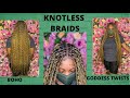 BOHO KNOTLESS BRAIDS | GODDESS TWISTS | A TRIP TO ONE OF THE BOUGIEST SALONS IN ABUJA, NIGERIA