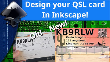 Ham Radio - Make your new QSL card with Inkscape