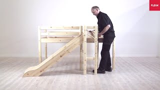 Watch this FLEXA assembly video and let our serviceman Jan Værnholt guide you through the FLEXA Classic Mid-high bed with 