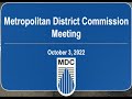 MDC District Board Meeting October 3, 2022