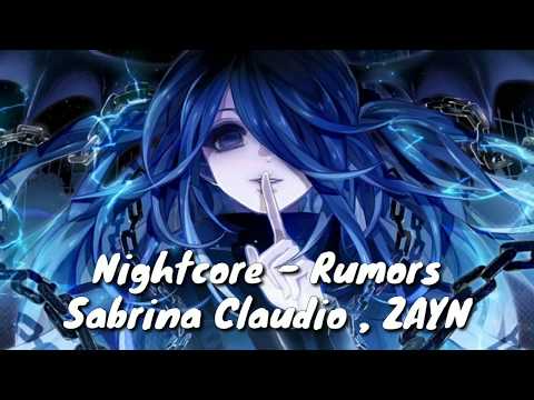 Nightcore - Rumors (Lyrics) Sabrina Claudio ft.ZAYN