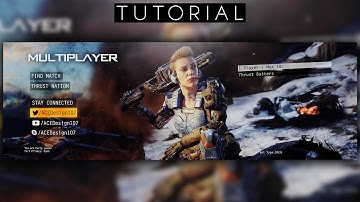Black Ops 3 Interface YouTube Banner Tutorial | Photoshop CC