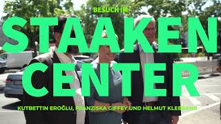 Sanierung Des Staaken Center - Rundgang Mit Franziska Giffey, Helmut Kleebank Und Kutbettin Eroğlu