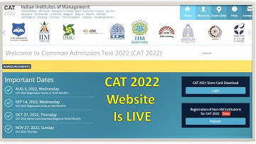 CAT 2022 Officially Live on iim cat ac in   Cat 2022 Notification Form
