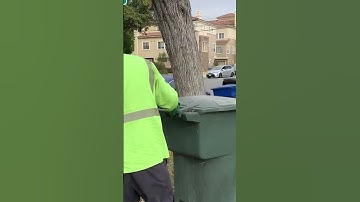 Car Is Blocking Trash Can (PSA: Please do not block the trash cans with your car) #shorts