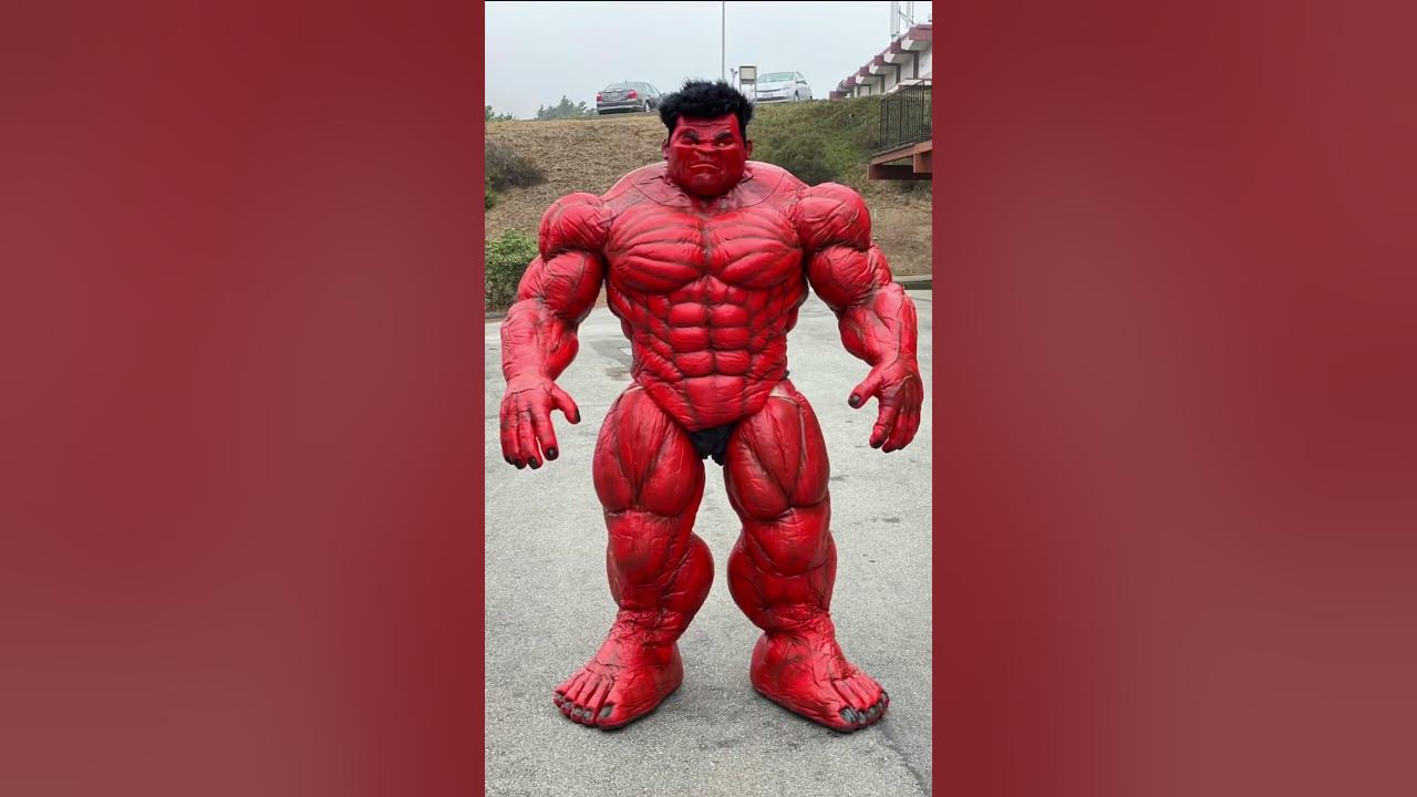 Becoming Red Hulk #cosplay #cosplayer #marvel #cosplayers #hulk #redhulk -  YouTube