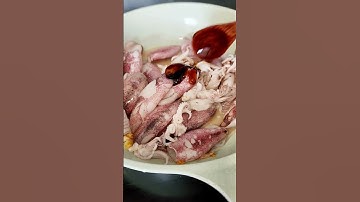 mực xào cà chua, dưa leo, thơm ♡ đặc trưng miền nam #monngonmoingay #cooking #candymommy