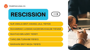 Rescission TLB1 GROUP 1